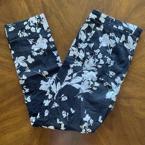 Forever 21 Black Floral Dress Pants